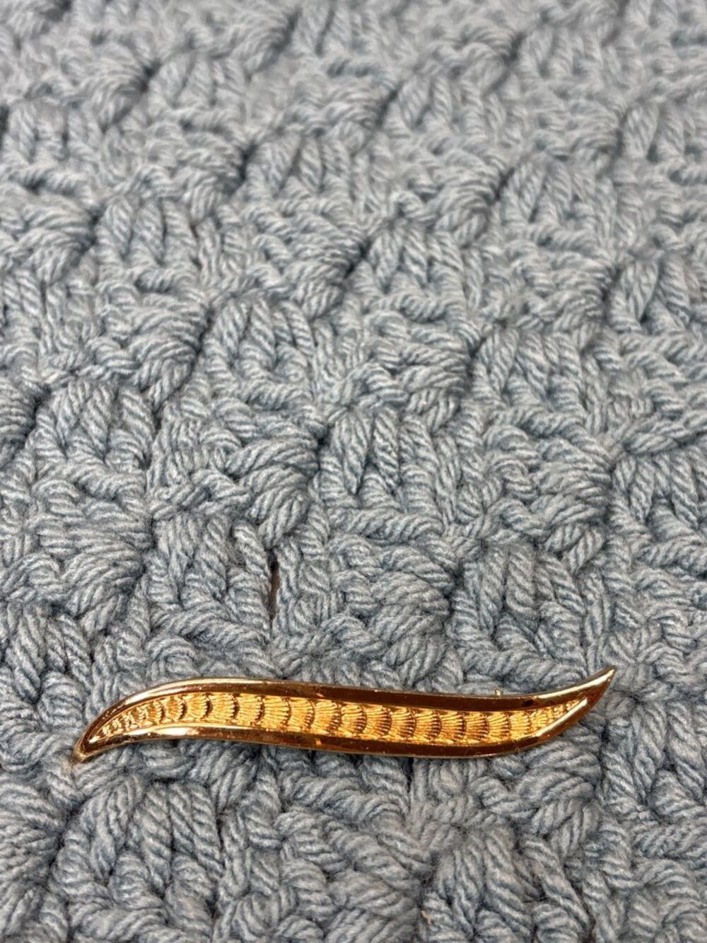 Vintage Monet Goldtone Brooch 2.5 inches
